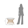Round Rattan and Glass Coffee Table 75x44.5cm Panama Circle Catalog
