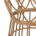 Round Rattan Table with Glass Top 50x50cm Panama Circle Discounts