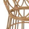 Round Rattan Table with Glass Top 50x50cm Panama Circle Discounts