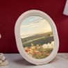 White Resin Oval Photo Frame 20x25 cm Ovally On Sale