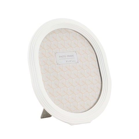 White Resin Oval Photo Frame 20x25 cm Ovally Promotion