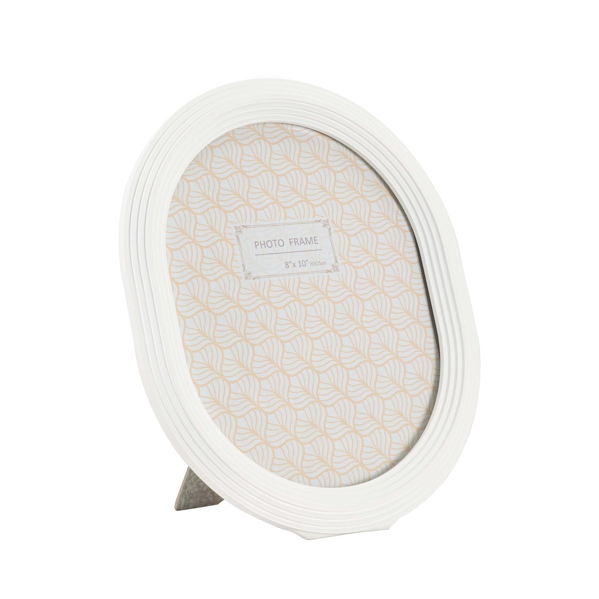 White Resin Oval Photo Frame 20x25 cm Ovally Promotion