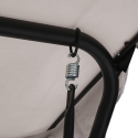 Deluxe 3-Seater Garden Swing with Canopy, 230x120x165cm, Grey Sale