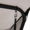 Deluxe 3-Seater Garden Swing with Canopy, 230x120x165cm, Grey Sale
