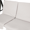 Deluxe 3-Seater Garden Swing with Canopy, 230x120x165cm, Grey Discounts
