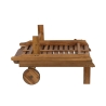 Acacia Wood Reclining Garden Lounger with Wheels - Bali Choice Of