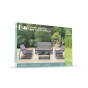 Saint Martin 4-Seater Steel Garden Set with Glass Top Table Catalog