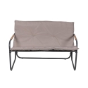 4-Piece Garden Set Steel with Glass Top Table and Cushions Cannes On Sale