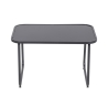 4-Piece Garden Set Steel with Glass Top Table and Cushions Cannes Sale