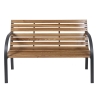 Kovek Wooden Bench with Steel Frame, 120x58x83 cm Sale