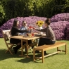 Bali 2-Seater Folding Acacia Wood Bench, 104x61x90cm Bulk Discounts