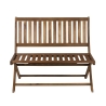 Bali 2-Seater Folding Acacia Wood Bench, 104x61x90cm Offers