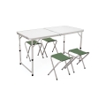 Pic-Quick Portable Camping Table Set with 4 Folding Stools Promotion