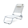 Folding Beach Chair with Cushion, Aluminum, Grecia Discounts