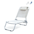 Folding Beach Chair with Cushion, Aluminum, Grecia Promotion