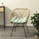 Cuscino sedia outdoor imbottito idrorepellente 50x45cm Omari On Sale