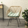 Cuscino sedia outdoor imbottito idrorepellente 50x45cm Omari On Sale