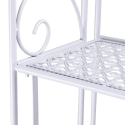 Ravun Foldable Iron Shelf with 4 Tiers, White, 60.5x28x167cm Sale
