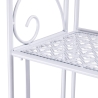 Ravun Foldable Iron Shelf with 4 Tiers, White, 60.5x28x167cm Sale