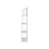 Ravun Foldable Iron Shelf with 4 Tiers, White, 60.5x28x167cm Discounts