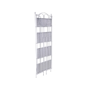 Ravun Foldable Iron Shelf with 4 Tiers, White, 60.5x28x167cm Bulk Discounts