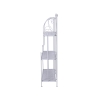 Karnel White Foldable Iron Shelf with 3 Tiers, 60.5x28xH.127cm Sale