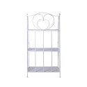 Karnel White Foldable Iron Shelf with 3 Tiers, 60.5x28xH.127cm Discounts