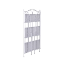 Karnel White Foldable Iron Shelf with 3 Tiers, 60.5x28xH.127cm Catalog