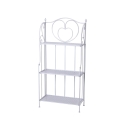 Karnel White Foldable Iron Shelf with 3 Tiers, 60.5x28xH.127cm Promotion