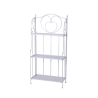 Karnel White Foldable Iron Shelf with 3 Tiers, 60.5x28xH.127cm Promotion