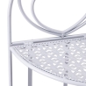 Angoliera 3 ripiani richiudibile in ferro 49x33xh.127cm bianco Veska Catalog