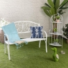 Angoliera 3 ripiani richiudibile in ferro 49x33xh.127cm bianco Veska On Sale