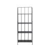 Scaffale da esterno 4 ripiani in ferro battuto richiudibile Durak Discounts