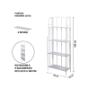 Durak Folding Outdoor Shelf with 4 Wrought Iron Shelves Cost