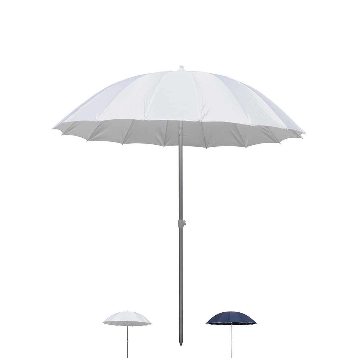Shangai Beach Umbrella Ø2.4 m Aluminum 16 Ribs Adjustable Promotion