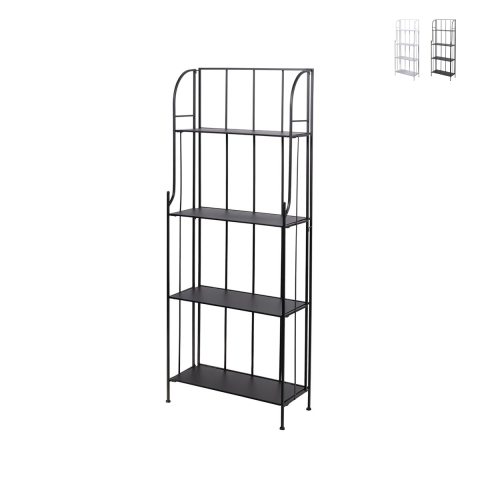 Durak Folding Outdoor Shelf with 4 Wrought Iron Shelves Promotion