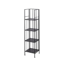 Nuvia Folding Slim 4-Shelf Wrought Iron Outdoor Rack Bulk Discounts