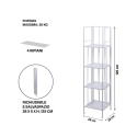 Nuvia Folding Slim 4-Shelf Wrought Iron Outdoor Rack Cost