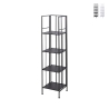 Nuvia Folding Slim 4-Shelf Wrought Iron Outdoor Rack Promotion