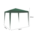 Gazebo 3x3 idrorepellente montaggio rapido con kit bianco Tropico Price