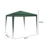Gazebo 3x3 idrorepellente montaggio rapido con kit bianco Tropico Price