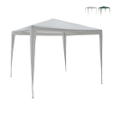 Gazebo 3x3 idrorepellente montaggio rapido con kit bianco Tropico Promotion
