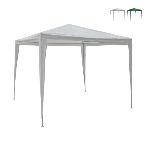 Gazebo 3x3 idrorepellente montaggio rapido con kit bianco Tropico Promotion