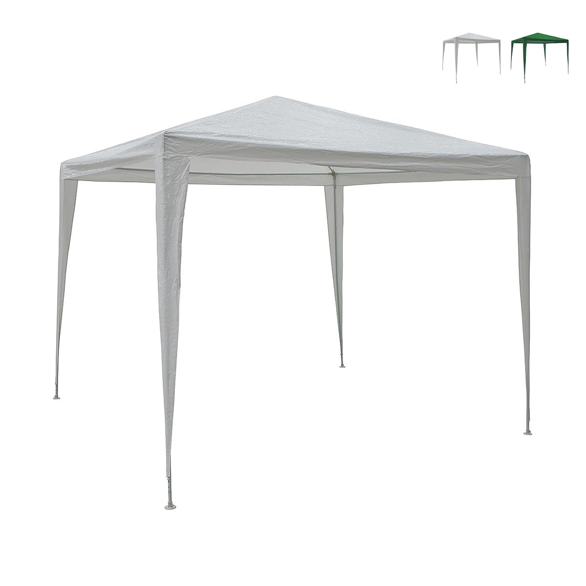 Gazebo 3x3 idrorepellente montaggio rapido con kit bianco Tropico Promotion