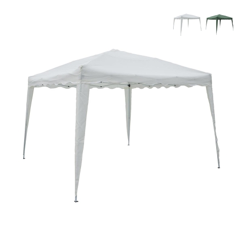 Gazebo estensibile verde 3x3 in alluminio richiudibile Rapido Promotion