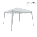 Gazebo estensibile verde 3x3 in alluminio richiudibile Rapido Promotion