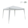 Gazebo estensibile verde 3x3 in alluminio richiudibile Rapido Promotion