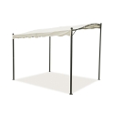 Gazebo a veranda idrorepellente 3x2,5m in ferro ecrù Sarnok Promotion