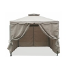 Gazebo idrorepellente 3x3m 4 tende laterali ferro tortora Tangeri On Sale