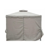 Gazebo idrorepellente 3x3m 4 tende laterali ferro tortora Tangeri Offers